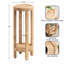 Tiered Round Rattan Drink Table