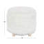 Tabouret en polyester avec fausse fourrure-76953311