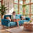 Modern 82" Corduroy Loveseat Sofa Couch for Living Room-1948105944