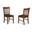 Ensemble de salle à manger 5 pièces comprenant une table de salle à manger rectangulaire avec rallonge papillon et 2 chaises de cuisine avec 2 bancs, 32 x 54 pouces, acajou-18323687-18323689-26062759
