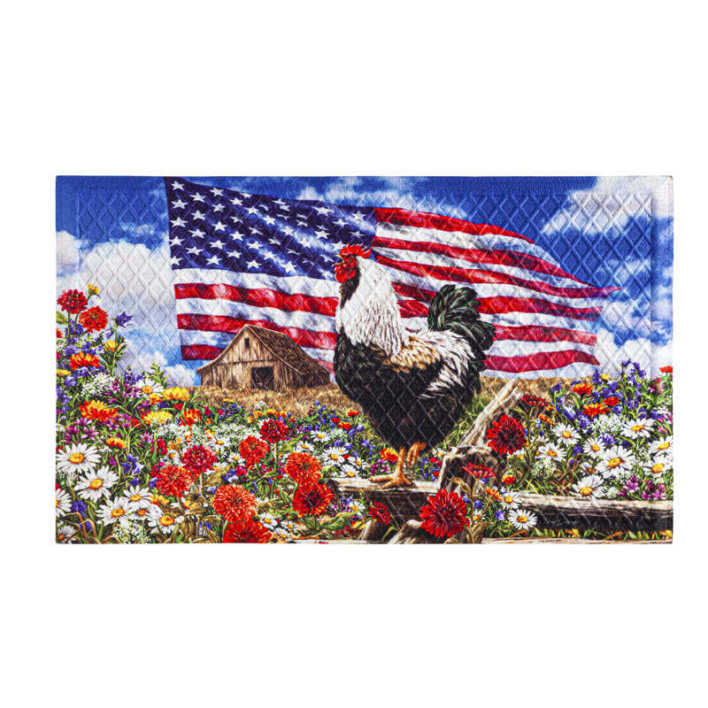 Tapis de porte Aramanta Morning in America Embossed 30 po x 18 po