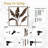 Banana Leaves Minimalist Modern Abstract Wall Accent Sculpture Hanging Decoration Metal Wall Decor-124839251-124839245