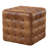 Elgin 18" Wide Genuine Leather Tufted Square Cube Ottoman-1157860623