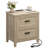 21.3'' W 2-Drawer Nightstand With Charging Station Boho End Table