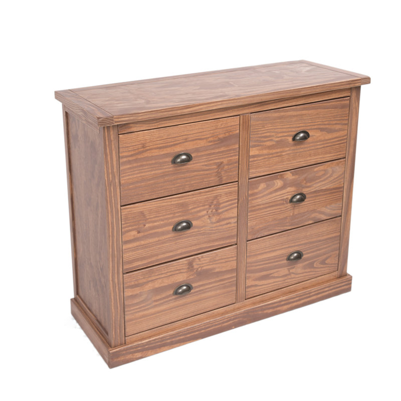 Drye 110cm W 6 - Drawer Chest of Drawers