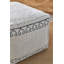 Greek Key Upholstered Outdoor Ottoman
