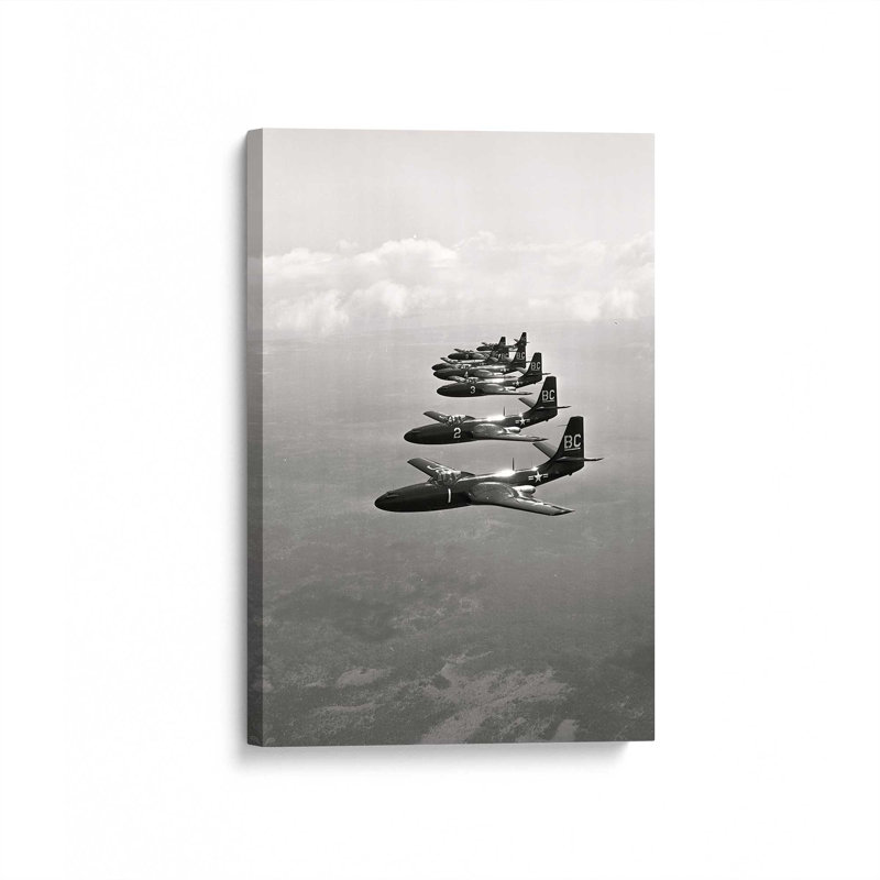 Skyline Squadron Wrapped Canvas, 18" H x 12" W, Stretched Canvas
