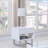 High Glossy White 1-Drawer End Table