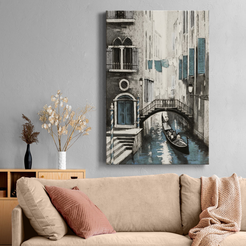 Reproduction d’art graphique sur toile tendue Venice I, H 48 po x l 32 po x P 1 po