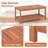 Idun Rectangular Wood Outdoor Coffee Table , 18'' in. W 35.8'' in. D