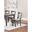Table de salle à manger 6 pièces ensemble table rectangulaire 4X chaises et un banc en bois d'hévéa finition gris