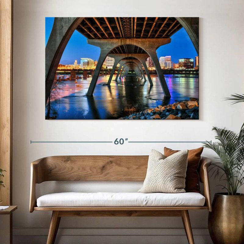 Tergel sous le pont de Manchester, H 34 po x l 51 po