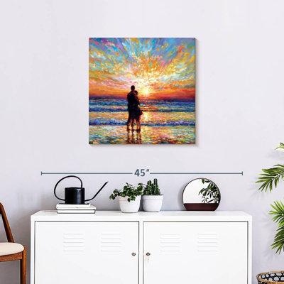 Hardie Couple At The Beach Sunset
