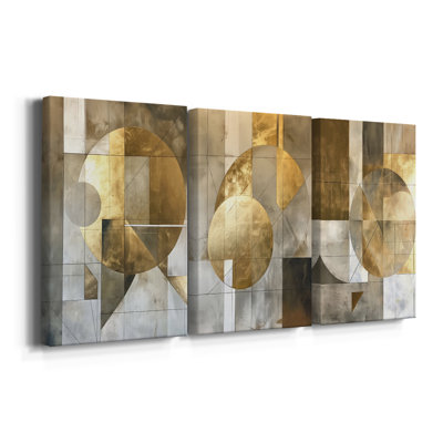 ABSTRACT Series CXVIII  -Custom Wrapped Gallery Canvas - 3 Pieces
