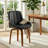 Faux Leather Upholstered Bentwood Swivel Accent Chair (Set Of 2)-275182139