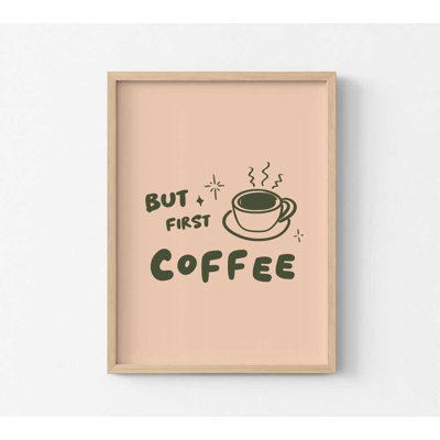 But But Coffee - reproduction de café encadrée | Art mural Cozy Cafe Aesthetic