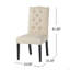 Chaise d'appoint capitonnée Patryck