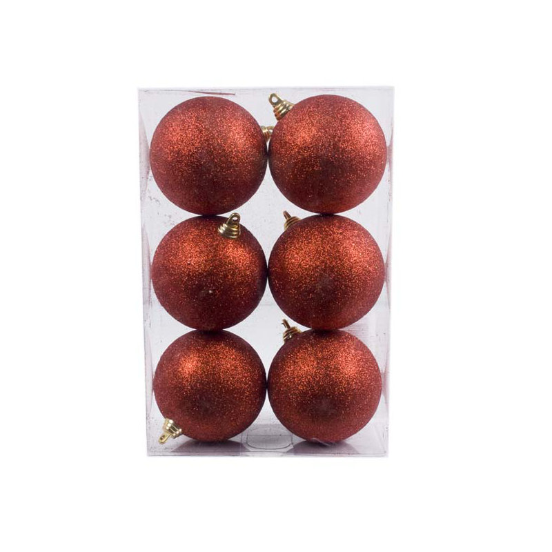 8cm Bauble, Red