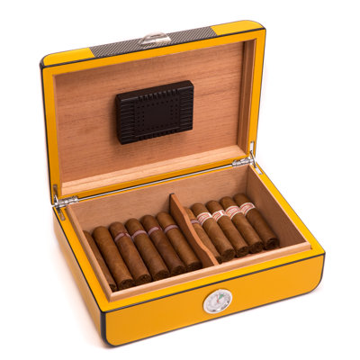 Burlison Stainless Steel Cigar Humidor