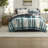 Complete Twin Bedding Sets, Microfiber Plaid Comfort, Modern Home Style