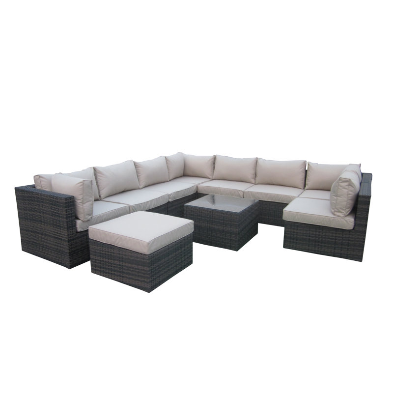 Fitzgibbons 9 Seater Rattan Sofa Set