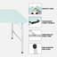 Table pliante portative 4 pi 4 po poids pliable intérieur et extérieur 135 kg-1577699339