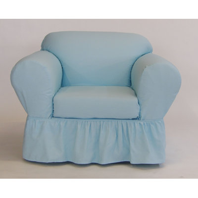 Cotton Box Cushion Armchair Slipcover