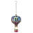24" Hanging Swirl Balloon Solar Lantern with Glass Panels and Metal Frame - Purple-92592654