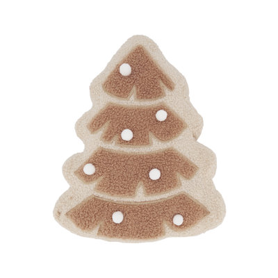 Christmas Tree Poly Filled Throw Pillow