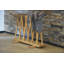 6 Pair Solid Wood Boot Storage