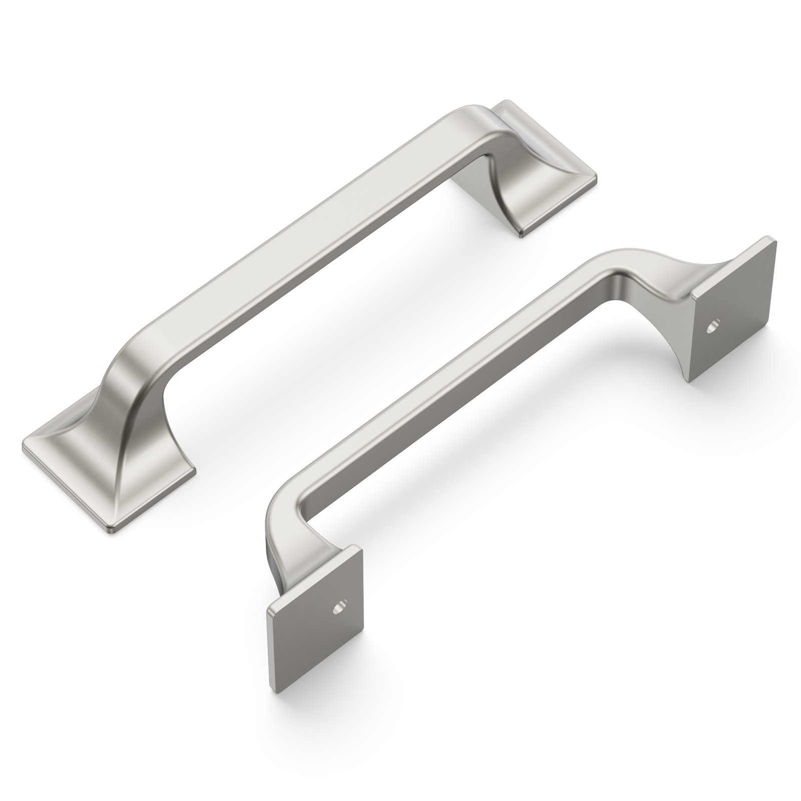 Forge Farmhouse Cabinet Pull, 3-3/4", Satin Nickel, 10