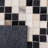 Sebeka Hand Woven Leather/Felted Cloth Chevron Rug in Ivory/Black-1163500381