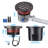 Pozzo Louvered Low Voltage LED Well Light, In-Ground Landscape Uplight for Trees and Garden, Oil Rubbed Bronze