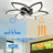 Acea 29.53'' 7 Blade Ceiling Fan with LED Lights，Indoor Remote Control Ceiling Fans With Lights-93063555