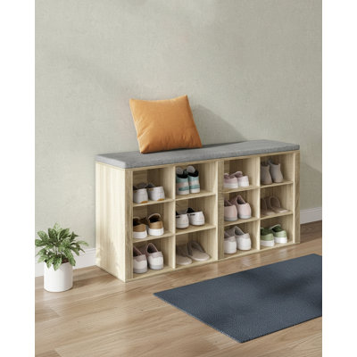 12 Pair Shoe Storage Bench