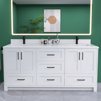 ZEAFIVE "72"" Vanity Combo White"