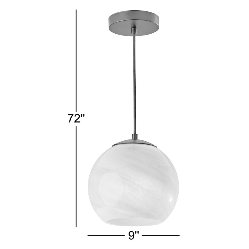 Luminaire suspendu sphère 1 lumière Dounia