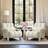 Foram Modern Upholstered Accent Chair With Linen Fabric And A Pillow-1149788856