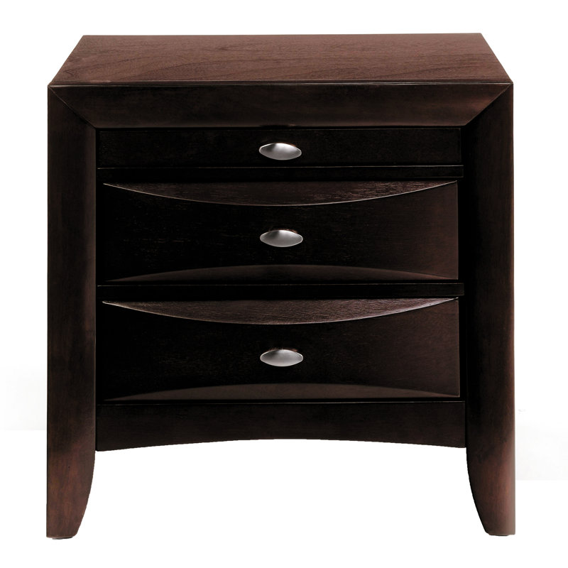 Table de chevet moderne à 2 tiroirs pour un rangement organisé contemporain et soigné