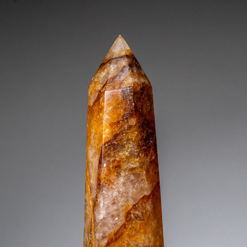 Genuine Polished Lemon Quartz Point (1.6 Lbs)
