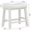 Tabouret de comptoir 19 po en bois massif avec dossier rembourré en cuir PU, blanc-1470649932