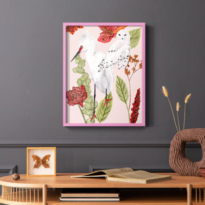 Birds in Motion III, reproduction encadrée - bois massif