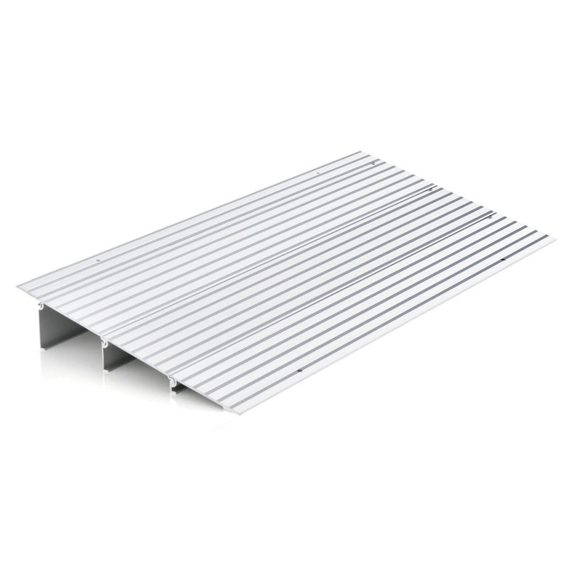 Rampe de seuil en métal Gymax, H 3 po x l 34 po x L 16,5 po
