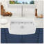 Fireclay 33" L X 20" W Farmhouse Arch Edge Apron Front Single Bowl Kitchen Sink