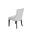Chaise capitonnée beige rembourrée -580247409-665984343