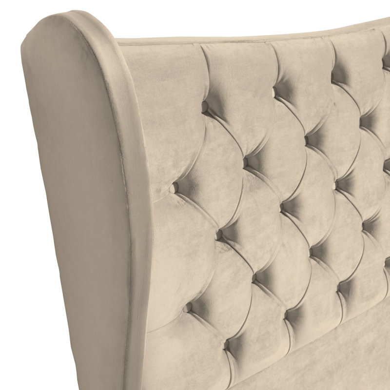 Carino Upholstered Headboard, Kingsize (5'), Beige
