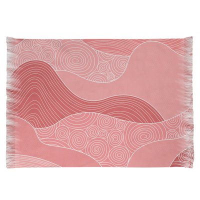 Tapis de zone rouge vagues à la main classic Mcguigan