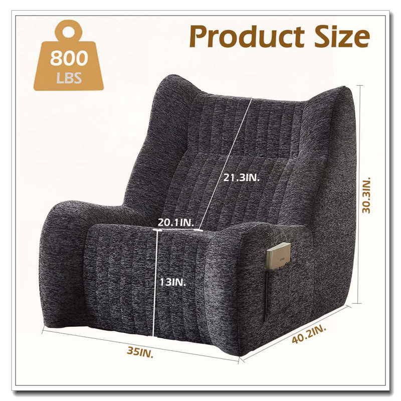 Fauteuil à billes pour adultes avec accoudoirs