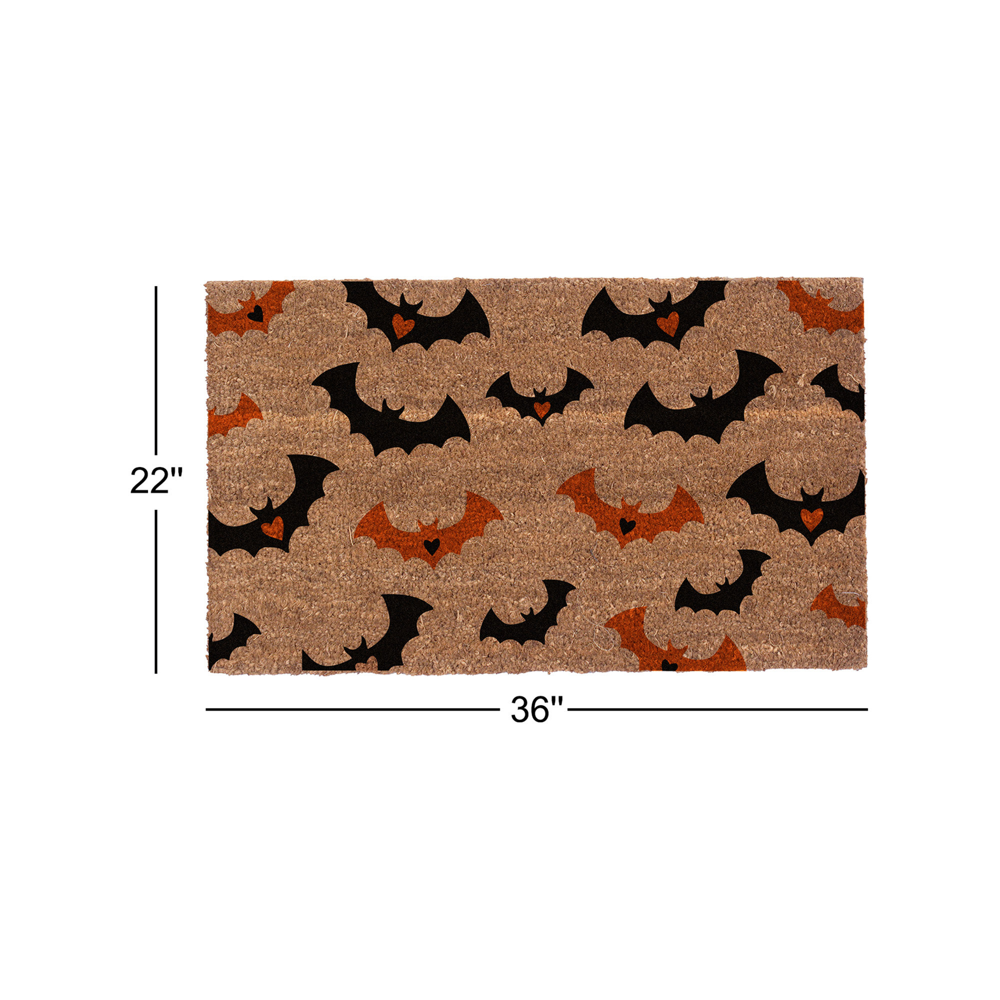 Dubree Non-Slip Halloween Outdoor Doormat, 22" W x 36" L