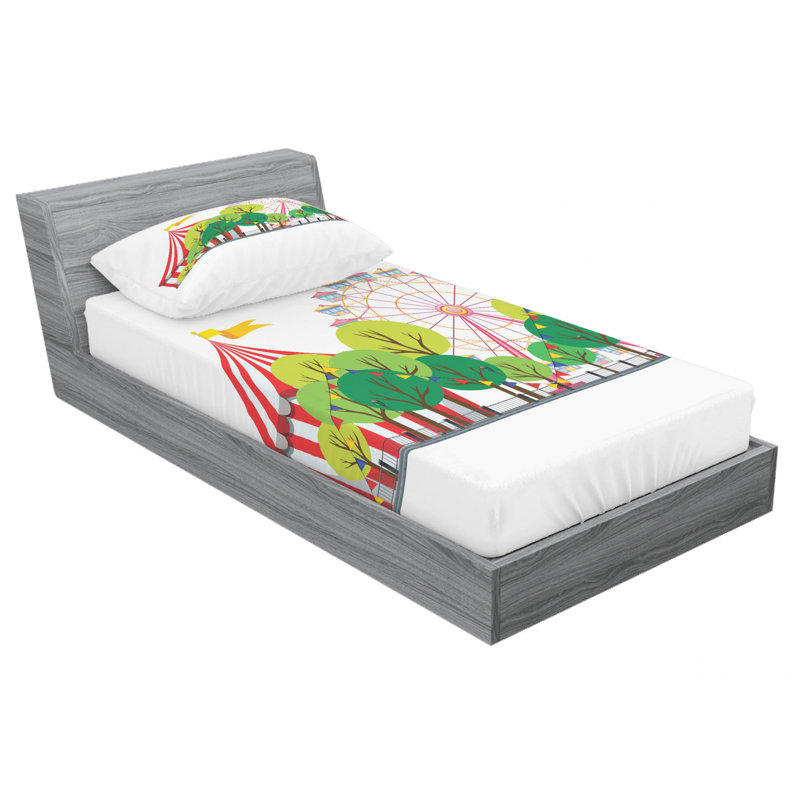 Microfiber Sheet Set, Twin Sheet Set with Fitted Sheet